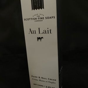 Au Lait Hans and nail cream Scottish fine soaps